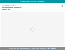 Tablet Screenshot of krankengymnastik-hoess.de